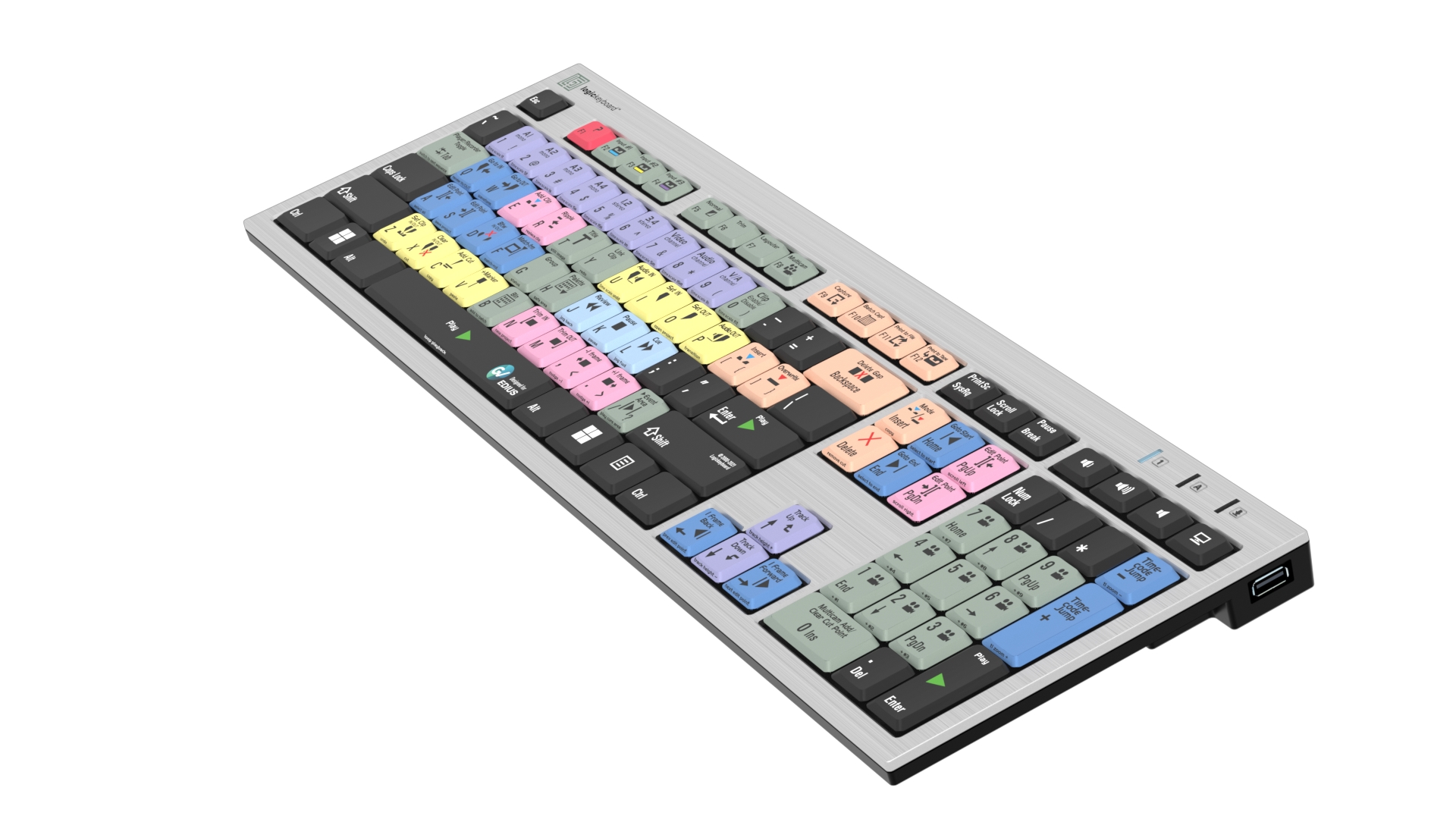 Logickeyboard Grass Valley Edius PC Slimline Keyboard